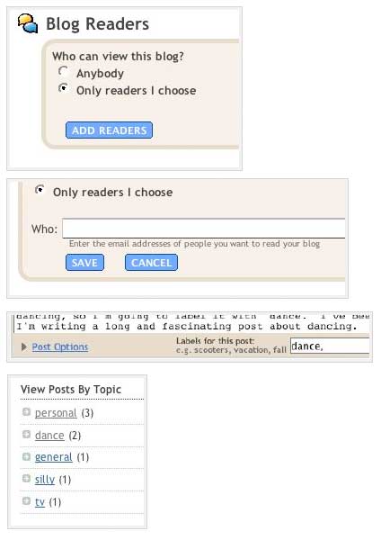 Bloggler screenshots Bloggler screenshots