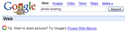 Un esempio di Google Tips