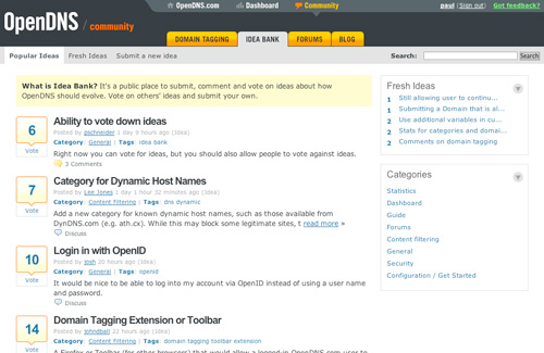 Idea Bank OpenDNS
